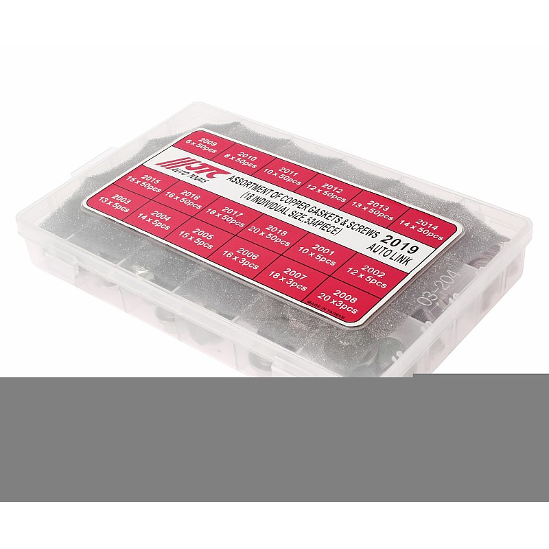 Комплект медных шайб и маслосливных пробок 534 единицы от 2019 JTC