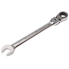 Ключ рожково-накидной шарнирный с трещоткой 12мм