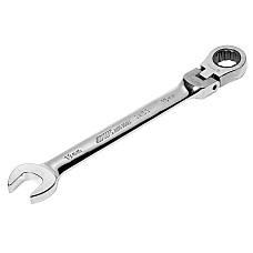 Ключ рожково-накидной шарнирный с трещоткой 13мм
