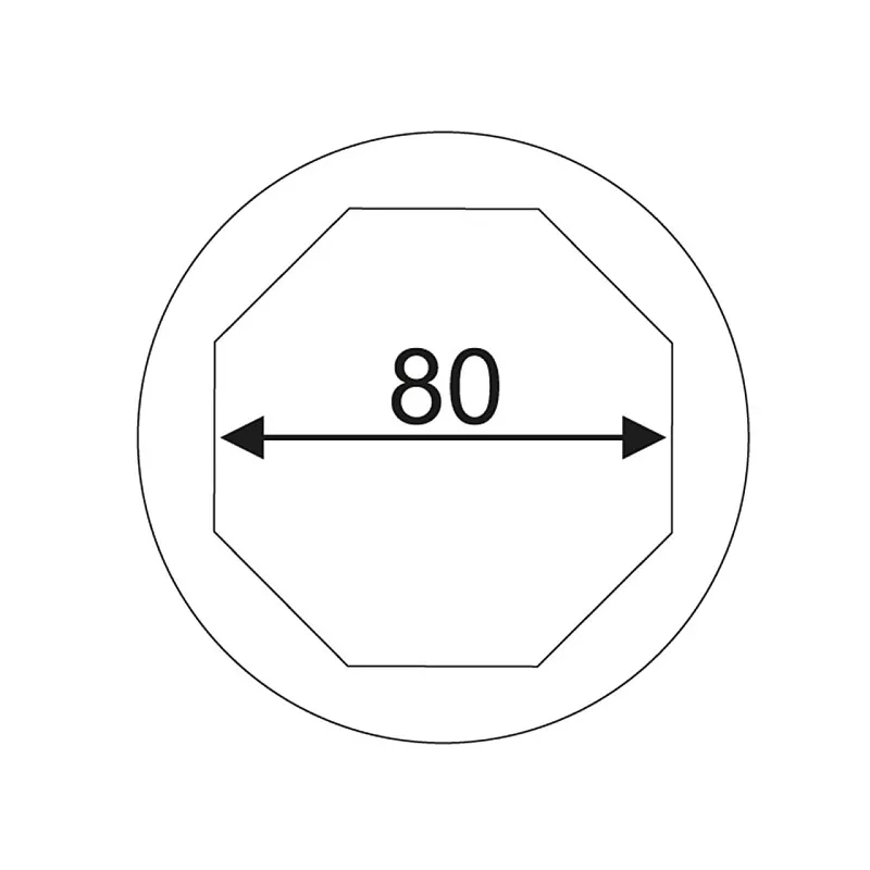 Головка ступичная для передних колес 80мм 1 модель 1560 от JTC