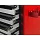 Многофункциональная тележка инструментальная на 7 секций в красном цвете 3931 JTC