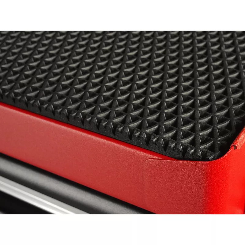 Многофункциональная тележка инструментальная на 7 секций в красном цвете 3931 JTC