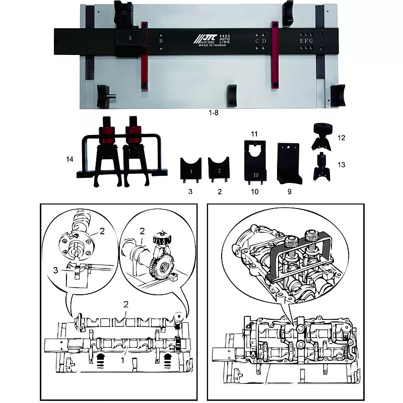 Качественный фиксатор распредвала VW, AUDI, PORSCHE TDI 2.7, 3.0, 4.0 (T40094,T40095,T40096) 4405 JTC