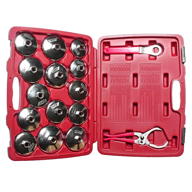 Набор съемников масляного фильтра стальных из 16 частей 4666 JTC