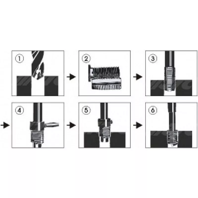 Резьбовая вставка М10х1.5мм упак. 20шт.  артикул 4784-1 JTC