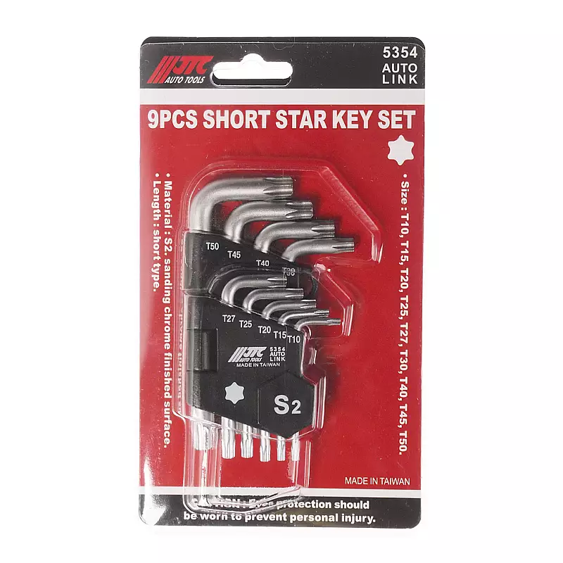 Набір кутових ключів TORX T10-T50 9ед. від виробника 5354 JTC