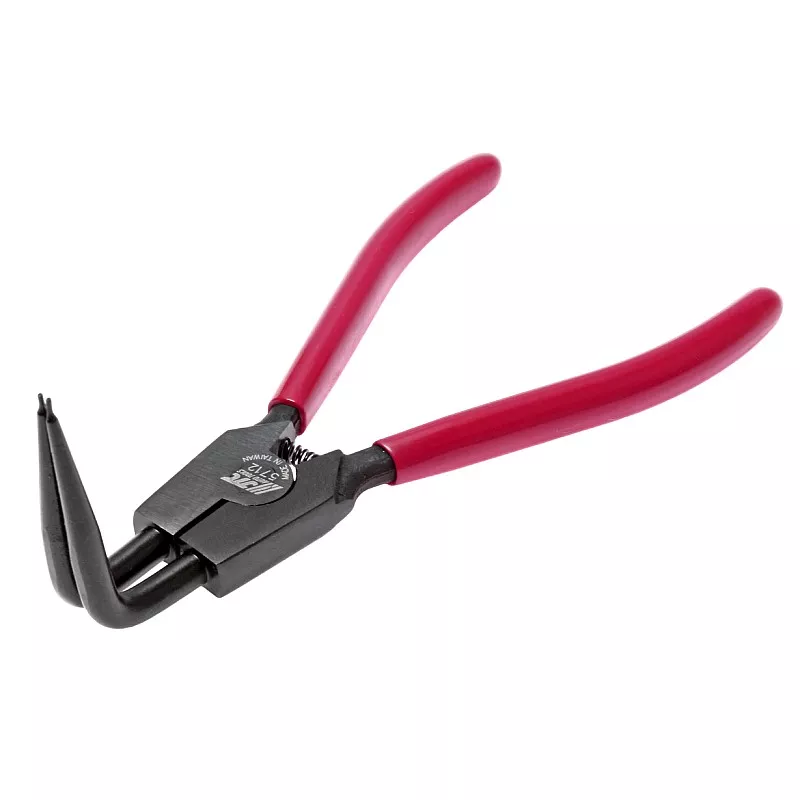 Удлиненные изогнутые щипцы для внутренних стопорных колец 65 мм разжим 5712 JTC