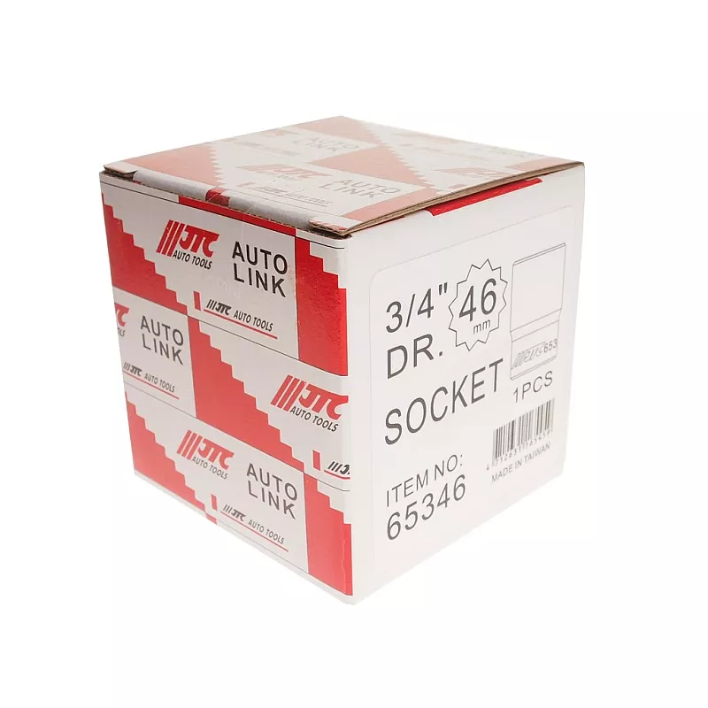 Головка торцевая 46 мм, 12 граней, 3/4 дюйма 65346 JTC