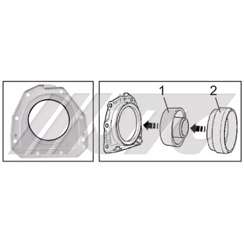 Комплект для точной установки заднего сальника коленвала 6849 JTC