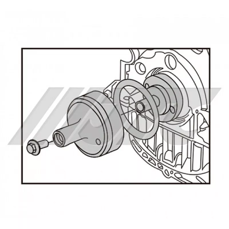 Приспособлення для встановлення заднього сальника колінвала Jaguar Land Rover (дизель) 6887 JTC
