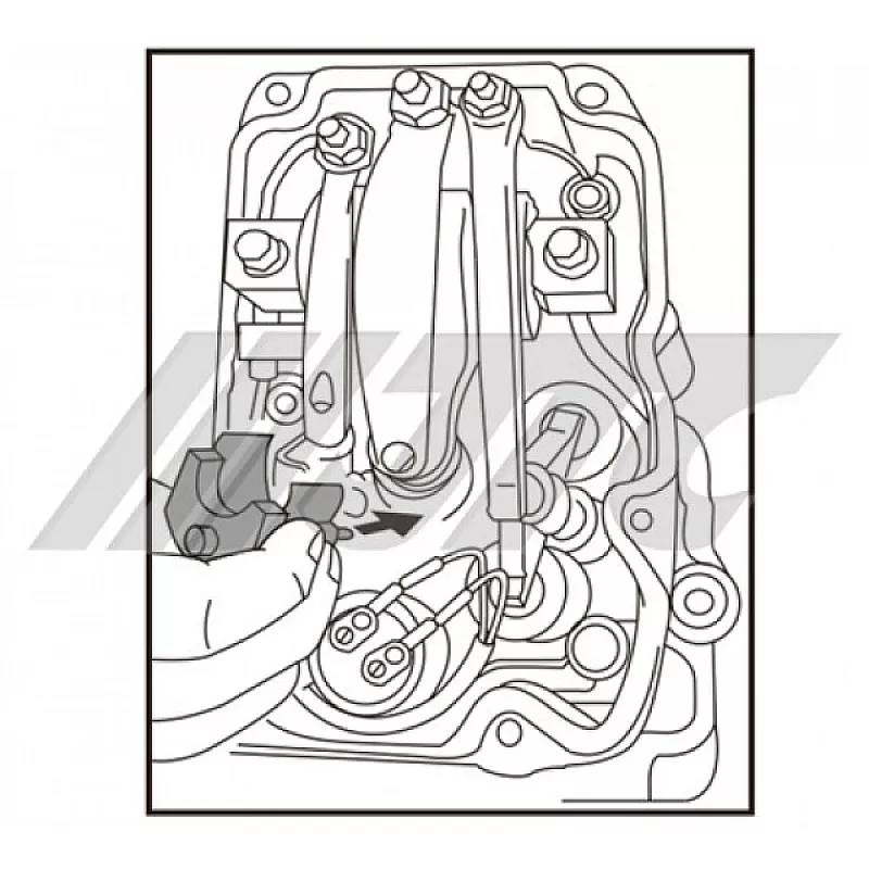 Приспособление для точной регулировки форсунок SCANIA 69.9мм 7886 JTC