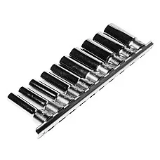 Элитный набор глубоких торцевых головок 1/2" 10-24мм 6гр. 10 предметов H410M JTC