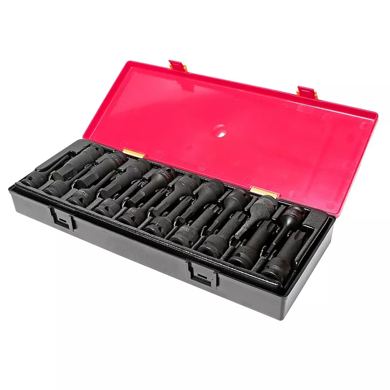 Набор профессиональных ударных головок TORX HEX 78мм 1/2 K4191 JTC
