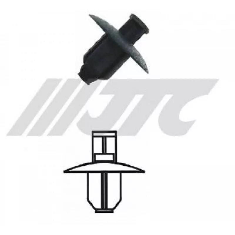 Клипса пластиковая для внутренней обшивки салона (упаковка 100 шт.) RD46 JTC