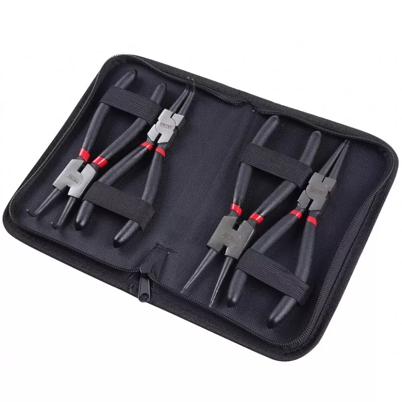 Набор клещей для стопорных колец 180 мм, 4 единицы, VT17377