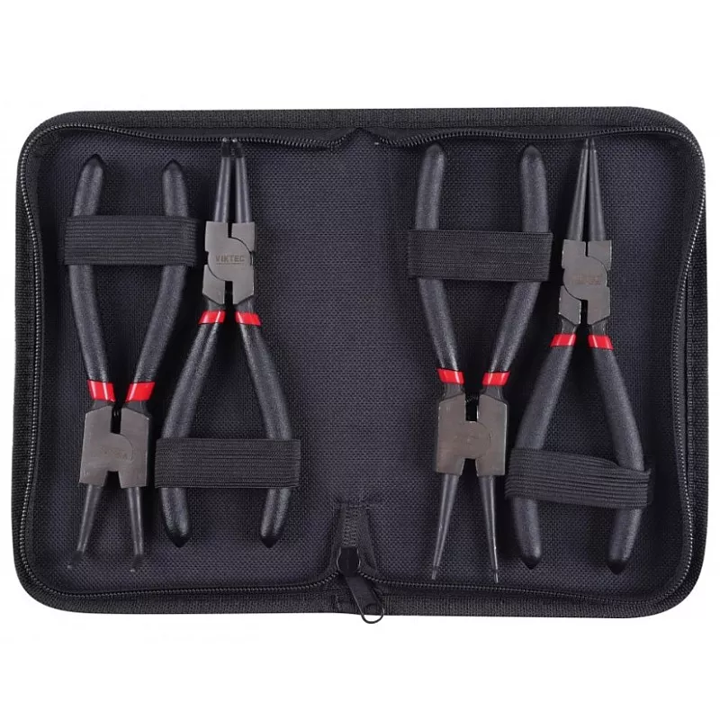 Набор клещей для стопорных колец 180 мм, 4 единицы, VT17377